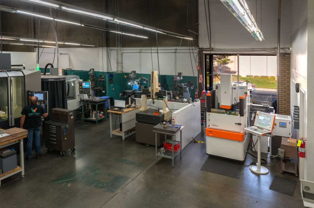 Westec Plastics plastic injection mold making tool room plastic manufacturers in california